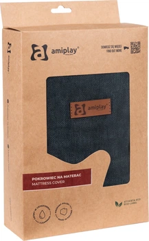 Pokrowiec na materac Amiplay Moni M 61 x 52 x 9 cm Zielony (5907563304758)