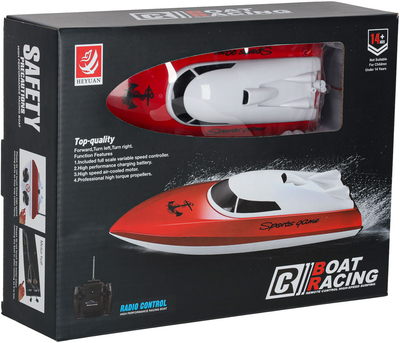 Дистанційно керований човен Ikonka RC 4CH mini CP802 Червоний (5903039706606)