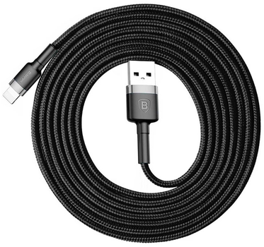 Кабель Baseus Cafule Cable Lightning – USB 2.0 м 1.5 A Black (CALKLF-CG1)