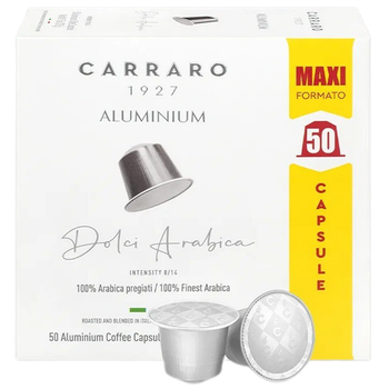 Кофе в капсулах Nespresso Carraro Dolci Arabica 50 шт Неспрессо Карраро 100% Арабика