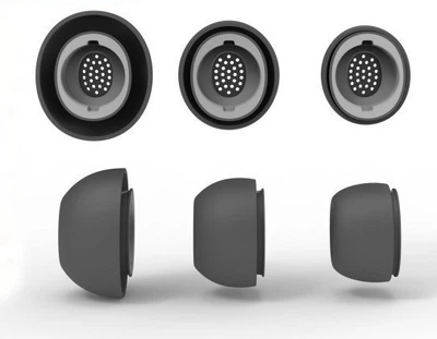 Силиконовые амбушюры для наушников Samsung Galaxy Buds 3 Pro черные 3 пары