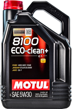 Моторна олива Motul 8100 Eco-clean + 5W-30 5 л 101584 (3374650019536)