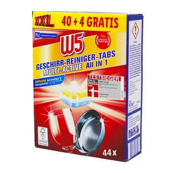 Таблетки для посудомийної машини All in 1 Multi-Active W5, 44 шт