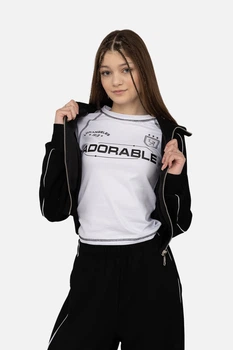 Кофта спортивная женская XS цвет черный YUKI ЦБ-00266739