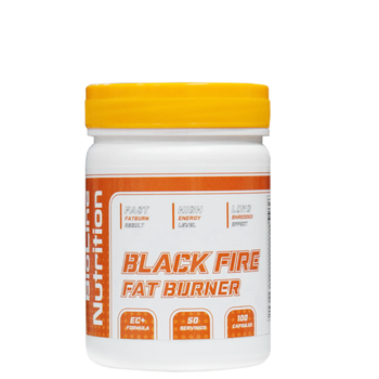 Потужний комбінований Жироспалювач Black Fire fat Burner 100 капсул