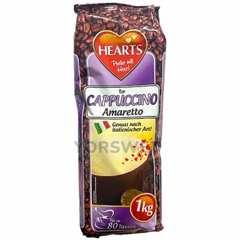 Капучино Hearts Cappuccino Amaretto розчинний 1 кг (0845)