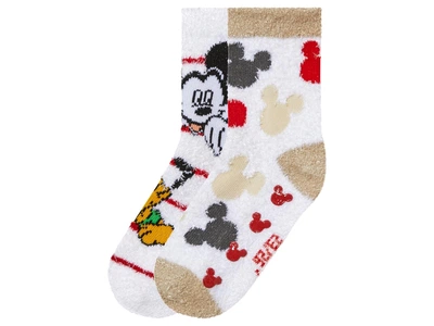 Шкарпетки набір 2 пари з силіконовими вставками для дівчинки Disney Mickey Mouse 482333 35-38 бежевий
