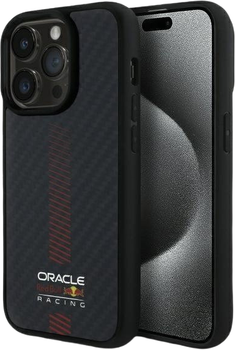 Панель Red Bull Carbon Fiber Power Bar MagSafe для Apple iPhone 15 Pro Black (RBHMP15L24CFGSMK)