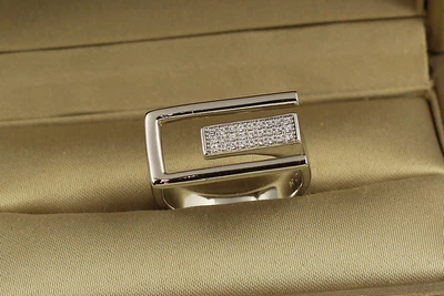 Кольцо Xuping Jewelry Аршин р 18 серебристое