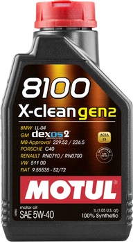 Olej silnikowy Motul 8100 X-clean gen2 SAE 5W-40 1 l 109774 (3374650296500)
