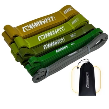 Резинка для підтягувань EasyFit Ranger 1–65 кг набір 5 шт.еспандер петля для фітнесу (EF-2654-MG)
