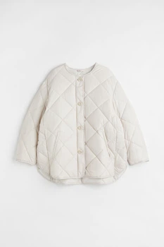 Куртка демісезонна жіноча H&M 202146-4 2XL(175/128) молочний (2000005015328)