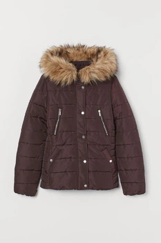 Куртка демісезонна жіноча H&M 201485-4 36(165/84) бордовий (2000004689100)