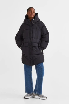Куртка демісезонна жіноча H&M 202345-4 S(165/88) чорний (2000004782191)