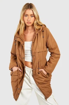 Куртка демісезонна жіноча Boohoo 114360-4 36 бежевий (1143600016)