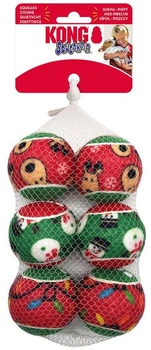 М’ячики для собак Kong Holiday Squeakair Balls M 6 шт (35585505220)