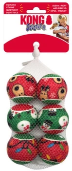 М’ячики для собак Kong Holiday Squeakair Balls S 6 шт (35585505237)