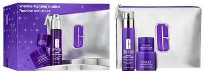Zestaw Clinique Wrinkle Fighting Routine Smart Clinical Repair Wrinkle serum do twarzy 30 ml + Smart Clinical Repair krem do twarzy 15 ml + Smart Clinical Repair Wrinkle krem pod oczy 5 ml + kosmetyczka (192333275009)
