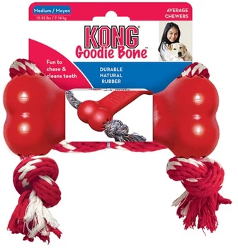 Кістка для собак Kong Goodie Bone з мотузкою M (35585780009)