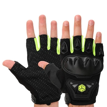 Мотоперчатки короткие без пальцев Scoyco MC29D размер XL Black-Green