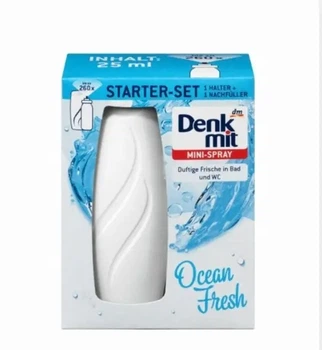 Освежитель воздуха мини-спрей Denkmit Ocean Fresh, стартовый набор, 25 мл