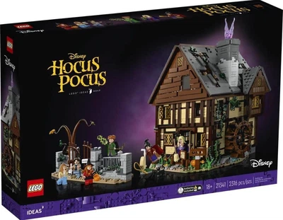 Zestaw klocków LEGO Ideas Disney Hokus Pokus: Chata Sióstr Sanderson 2316 elementów (21341) (955555914452972) - Outlet