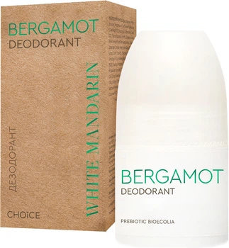 Натуральний кульковий дезодорант 50мл White Mandarin DEO Bergamot Choice