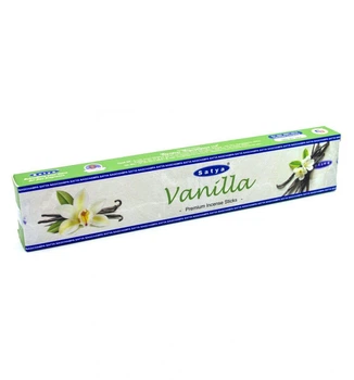 Аромапалочки пыльцевые Satya - Vanilla premium incence sticks 15 г (Zp35055)