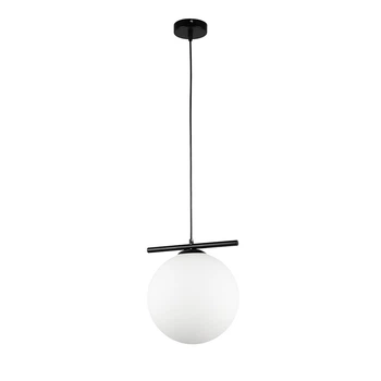 Світильник підвісна куля Levistella 7841023-1 (250mm) BK+WH чорний, білий плафон