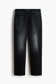 Чоловічі прямі звичайні джинси Regular H&M (58755) W33 L32 Чорні
