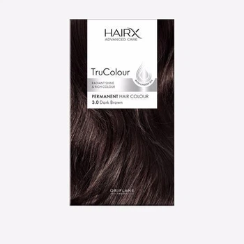 Cтойкая краска для волос HairX TruColour - 3.0 -Темно-коричневый