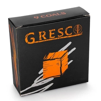 Уголь Gresco ореховый 9 кубиков