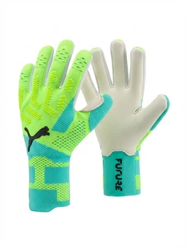 Вратарские перчатки Ultra Ultimate NC 4mm Elite Dual Grip Профессиональные для футбола (8 размер 14-17 лет) салатовый