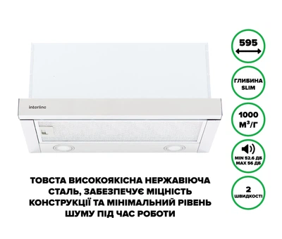 Вытяжка Телескопическая INTERLINE SHARK PLUS X/S A/60