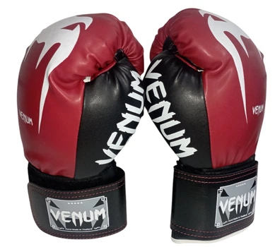 Перчатки бокс Lev Sport Venum стрейч красные 10oz