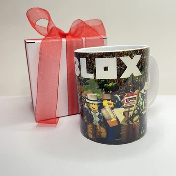 Керамічна кружка з принтом у стилі Roblox 330 мл. | Подарунок для геймера