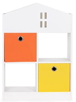 Regał ‑ domek drewniany EcoToys ZKB-03A Dziecięca przegrody organizer (5903769976812)