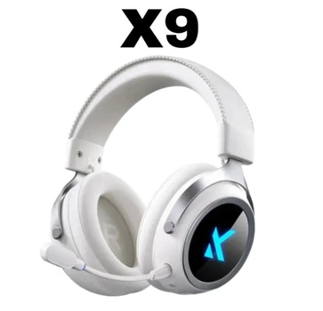 Навушники MCHOSE X9 White Бездротова Ігрова Гарнітура, Радіоканал/Bluetooth/3,5 мм. Знімний Мікрофон, RGB-Підсвічування, 7.1 Audio, Акумулятор 250 годин. PC/PS4/PS5/Switch/Xbox. ANC