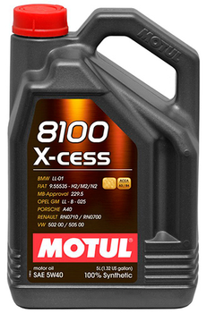 Olej silnikowy Motul 8100 X-cess 5W-40 4 l 104256 (3374650248660)
