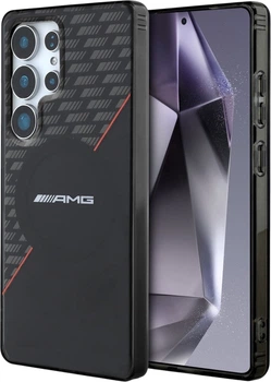 Панель AMG Double Layer Rhombs MagSafe для Samsung Galaxy S25 Ultra Black/Red (3666339421830)