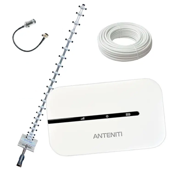 4G Wi-Fi комплект с мощной аккумуляторной батареей (4500 mAh) + антенна 21 Дб