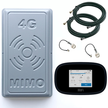 4G Wi-Fi комплект для села Novatel MiFi 8800L + Прямоугольная MIMO антенна 17 dB