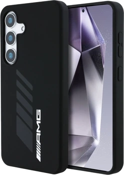 Панель AMG Oversize Rhombs MagSafe для Samsung Galaxy S25 Black (3666339422295)