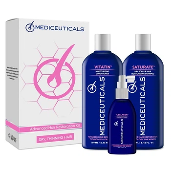 Набір для стимулювання росту волосся для жінок (сухе волосся) Mediceuticals Advanced Hair Restoration Kit