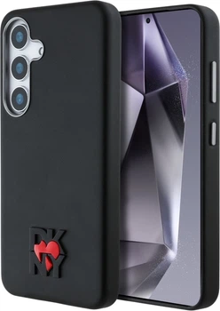 Панель DKNY Leather Heart of NY для Samsung Galaxy S25 Black (3666339422707)