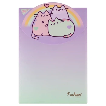 YES Папка-конверт А4 вертикальна на липучці Pusheen