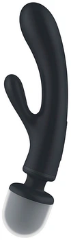 Вибратор-кролик Satisfyer Triple Lover Серый (4061504018201)