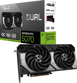 Відеокарта GeForce RTX 5070 12GB Asus Dual OC (DUAL-RTX5070-O12G)