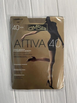 Колготки Omsa 40 den Attiva 4 caramello