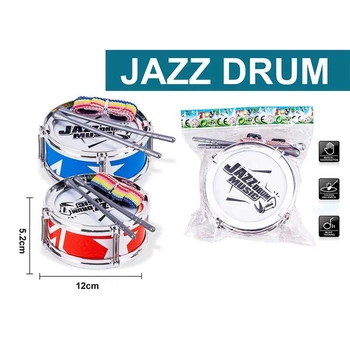 Барабан детский Jazz Drum с палочками 12 см, 2 вида (микс) (2611)